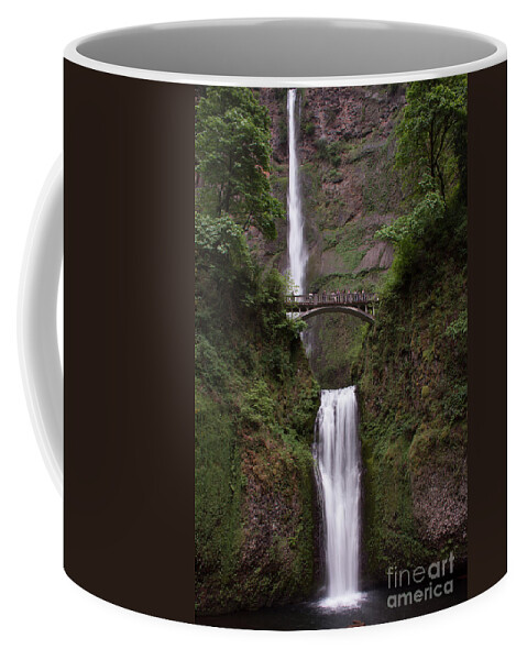 Multnomah Falls Coffee Mug featuring the photograph Multnomah Falls by Suzanne Luft