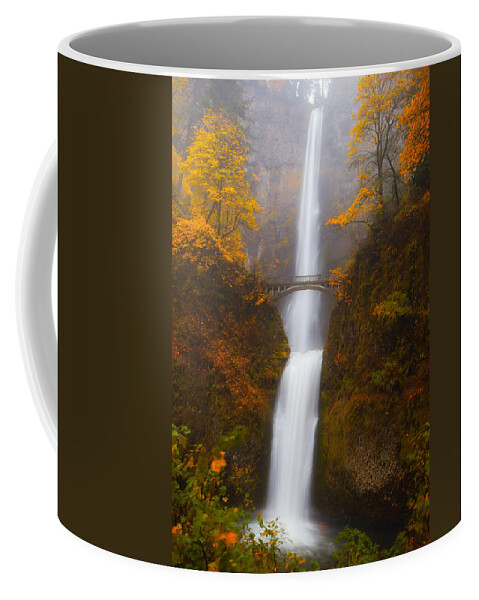 Multnomah Falls Coffee Mug featuring the photograph Multnomah Morning by Darren White