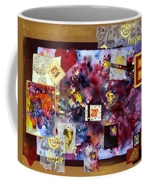 Watercolor Coffee Mug featuring the painting Muse Trilogy Part 1 by Tamara Kulish