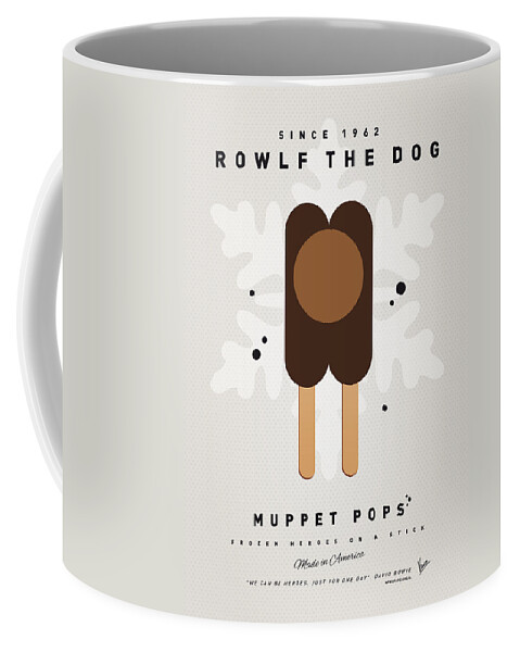 Muppets Coffee Mug featuring the digital art My MUPPET ICE POP - Rowlf by Chungkong Art