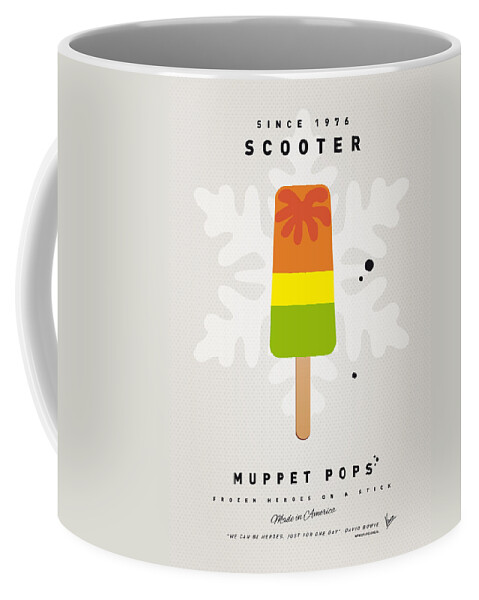 Muppets Coffee Mug featuring the digital art My MUPPET ICE POP - Scooter by Chungkong Art