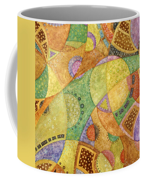 Contemporary Coffee Mug featuring the painting My Old Coffee Table by Tanielle Childers