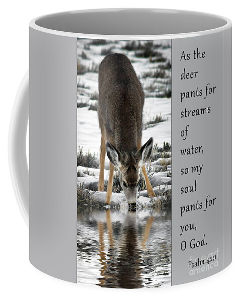 My Soul Pants For God Coffee Mug featuring the photograph My Soul Pants For God by Priscilla Burgers