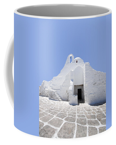 Mykonos Coffee Mug featuring the photograph Mykonian Church by Hakon Soreide