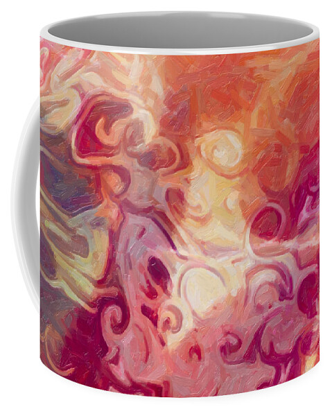 Mysterious Coffee Mug featuring the painting Mysterious Beauty by Omaste Witkowski