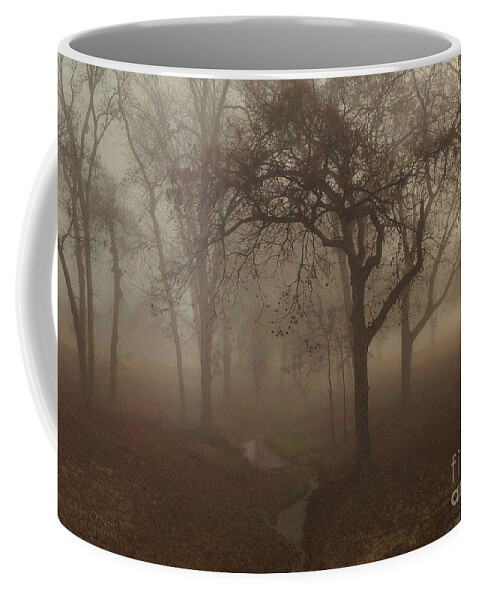 Fog Coffee Mug featuring the photograph Mystic Forest 004 by Robert ONeil