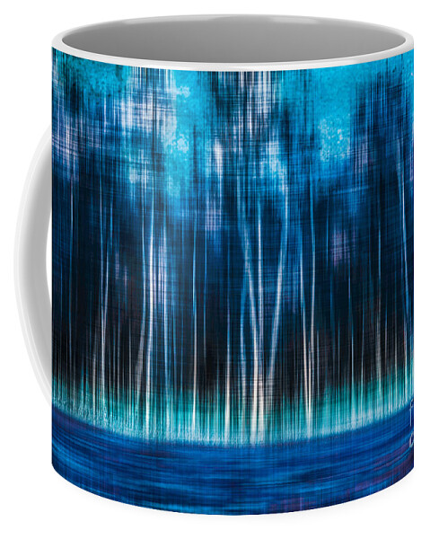 Birch Coffee Mug featuring the photograph Mystic Forest by Hannes Cmarits