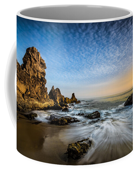 California; Long Exposure; Ocean; Reflection Coffee Mug featuring the photograph Mystical Sunset 3 by Larry Marshall