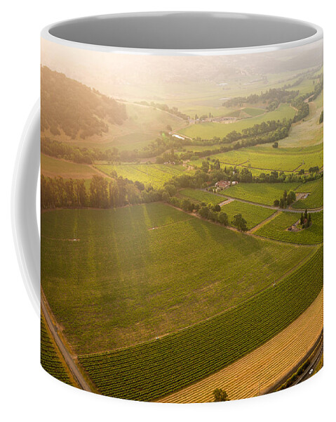 Napa Coffee Mug featuring the photograph Napa Valley Sunrise by Steve Gadomski