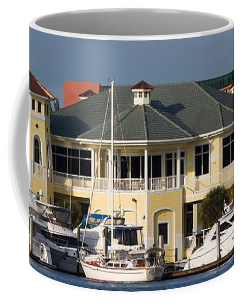 Architectural Features Coffee Mug featuring the photograph Naples Sailing and Yatch Club by Ed Gleichman