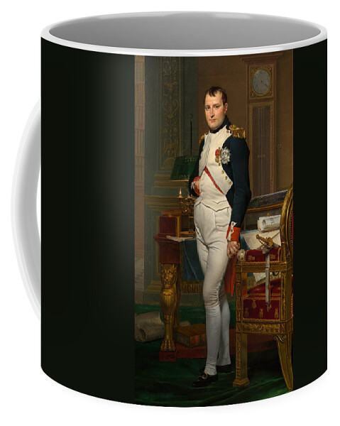 Napoleon Coffee Mug featuring the painting Emperor Napoleon in His Study at the Tuileries by War Is Hell Store