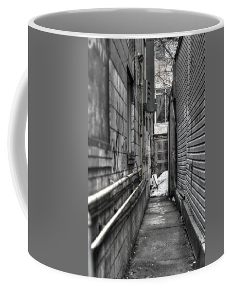 Alley Coffee Mug featuring the photograph Narrow Alley by Nicky Jameson