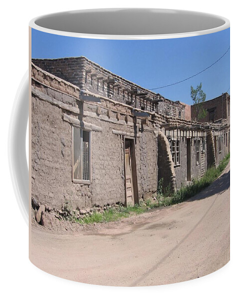 Native Coffee Mug featuring the photograph Native American Adobe Pueblo by Dora Sofia Caputo