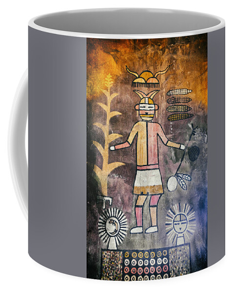 Indian Coffee Mug featuring the photograph Native American Harvest Pictograph by Jo Ann Tomaselli