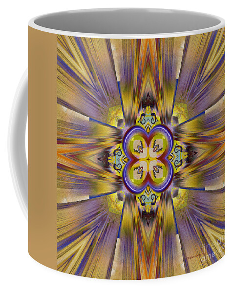 Mandala Coffee Mug featuring the digital art Native American Spirit by Deborah Benoit