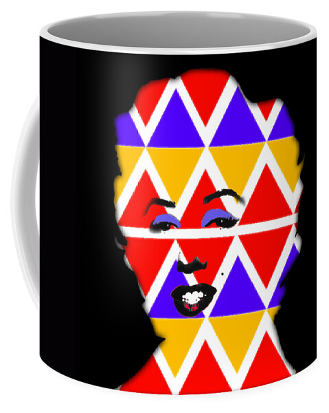 De Stijl Coffee Mug featuring the digital art Native Marilyn by Charles Stuart
