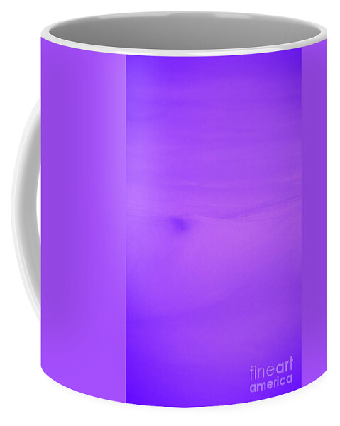 Natural Coffee Mug featuring the photograph Natural Snow formation in purple by Jennifer E Doll
