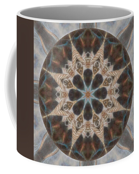 Mandala Coffee Mug featuring the digital art Nature Speaks Mandala by Beth Venner