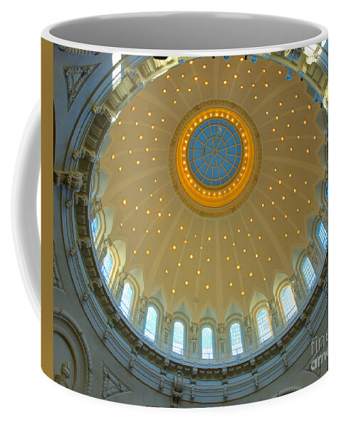 Academy Coffee Mug featuring the photograph Naval Academy Chapel side Dome by Mark Dodd