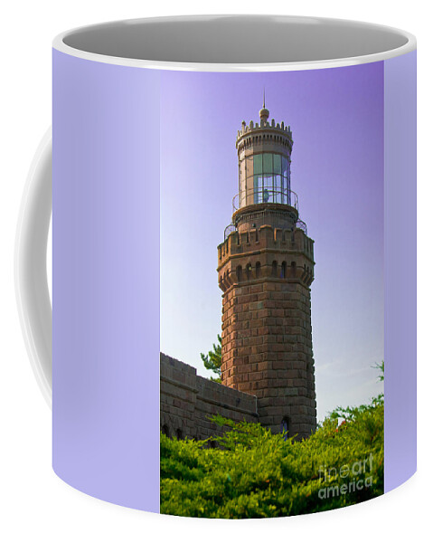 Lighthouses Coffee Mug featuring the photograph Navesink Twin Lights Lighthouse by Anthony Sacco