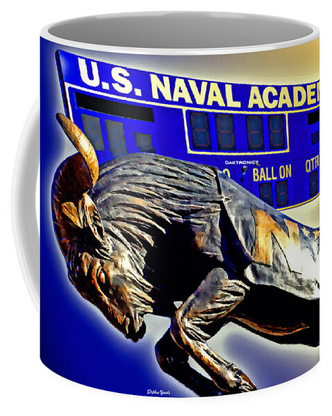 Navy Coffee Mug featuring the digital art Navy by Stephen Younts