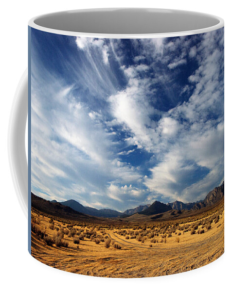 Mountains Coffee Mug featuring the photograph Near the Intersection of God and the Eastern Sierras by Joe Schofield