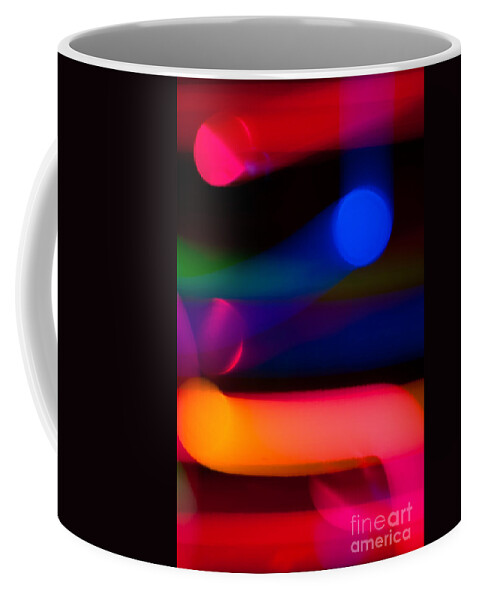 Neon Coffee Mug featuring the photograph Neon Tubes II by Anthony Sacco