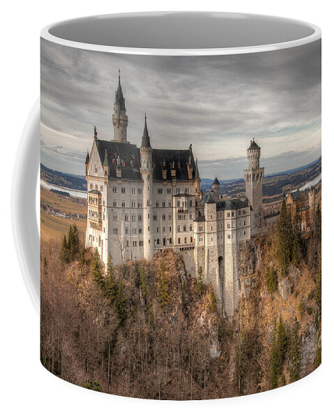 Castle Coffee Mug featuring the photograph Neuschwanstein Castle by Shirley Radabaugh
