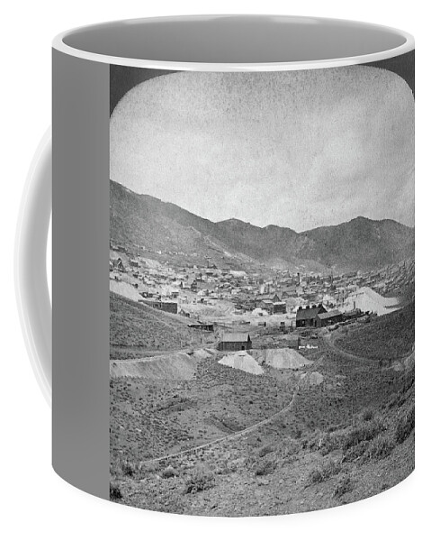 1875 Coffee Mug featuring the painting Nevada Virginia City by Granger