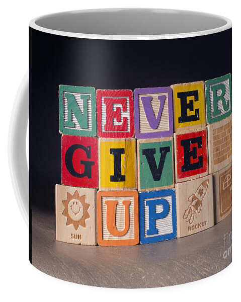 Never Give Up Coffee Mug featuring the photograph Never Give Up by Art Whitton