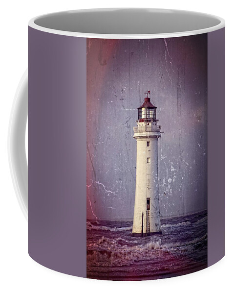 Lighthouse Coffee Mug featuring the photograph New Brighton Lighthouse by Spikey Mouse Photography
