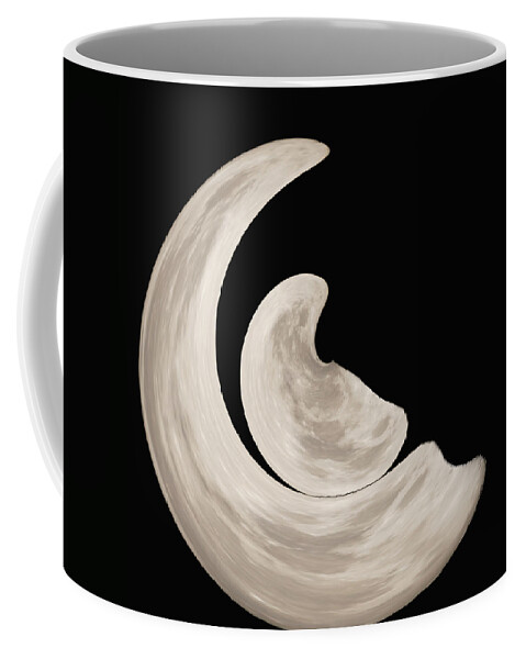 New Moon Coffee Mug featuring the digital art New Moon by Ernest Echols