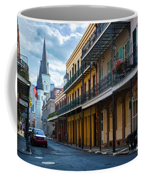 America Coffee Mug featuring the photograph New Orleans Street by Inge Johnsson