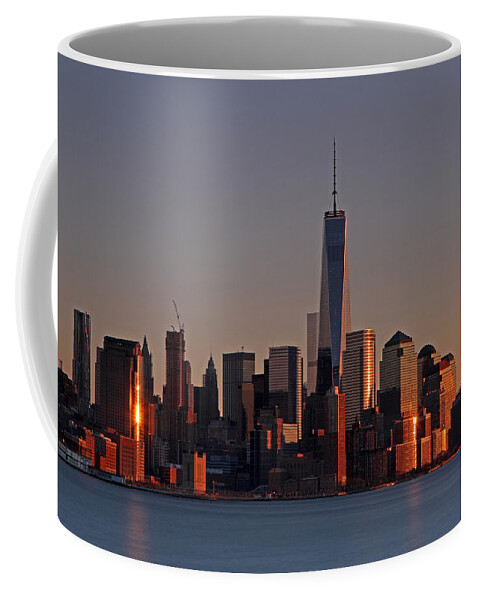 One World Trade Center Coffee Mug featuring the photograph New York City Skyline by Juergen Roth