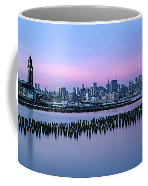 Esb Coffee Mug featuring the photograph New York City Skyline Stillness by Susan Candelario