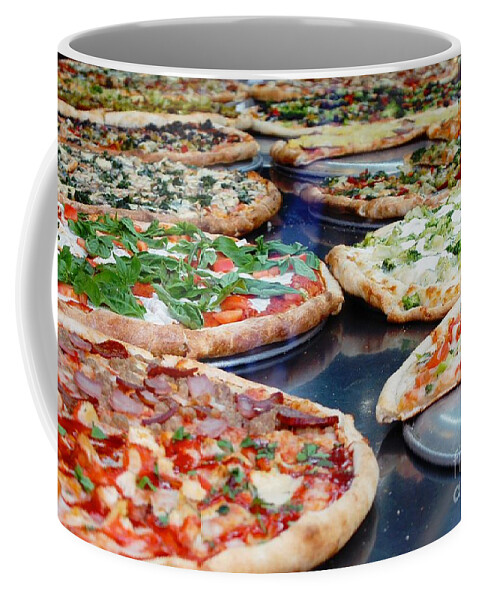 Pizza Coffee Mug featuring the photograph New York Pizza by Lilliana Mendez