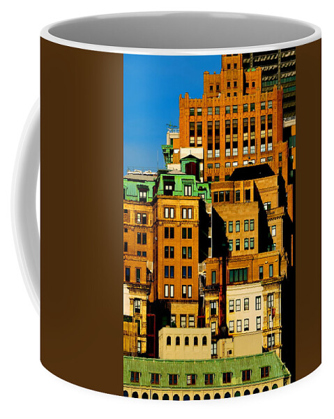 New York Buildings Coffee Mug featuring the photograph New York Morning by Gregory Merlin Brown