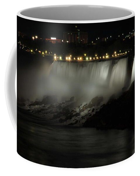 Canada Coffee Mug featuring the photograph Niagara at Night by Richard Gehlbach
