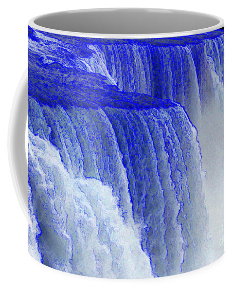 Niagara Falls Coffee Mug featuring the photograph Niagara Falls Colored Edges Effect by Rose Santuci-Sofranko