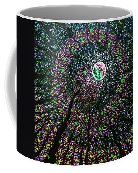 Trees Coffee Mug featuring the painting Night Enchanted by Joel Tesch