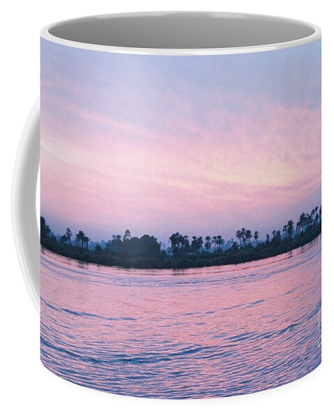 Sunset Coffee Mug featuring the photograph Nile Sunset by Cassandra Buckley