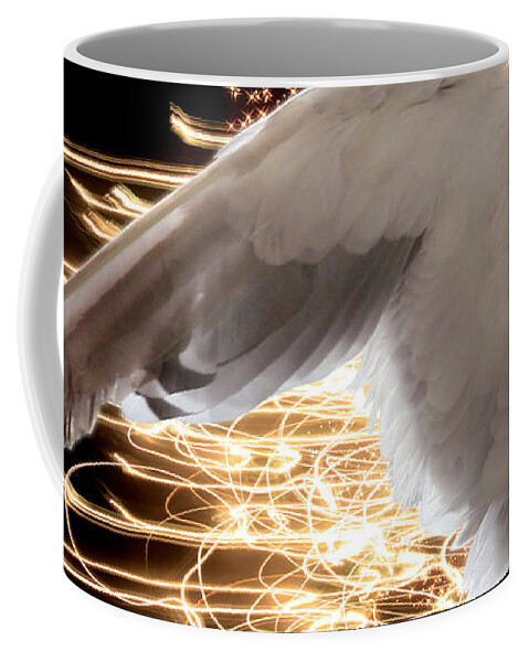 Angel Coffee Mug featuring the photograph Nissrine An Angels Radiance by Acropolis De Versailles