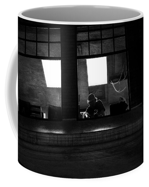 Night Coffee Mug featuring the photograph Nite Lite by Theresa Tahara