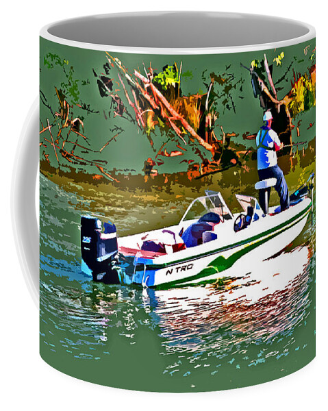Nitro Bass Boat Coffee Mug featuring the photograph NiTro Bass Boats by Joseph Coulombe