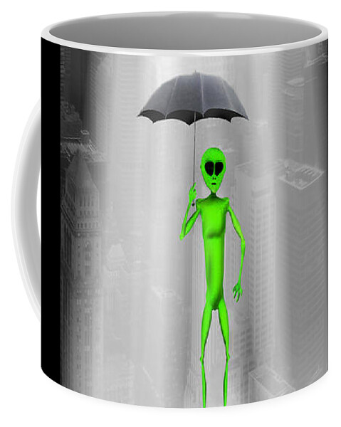 Surrealism Coffee Mug featuring the photograph No Intelligent Life Here by Mike McGlothlen