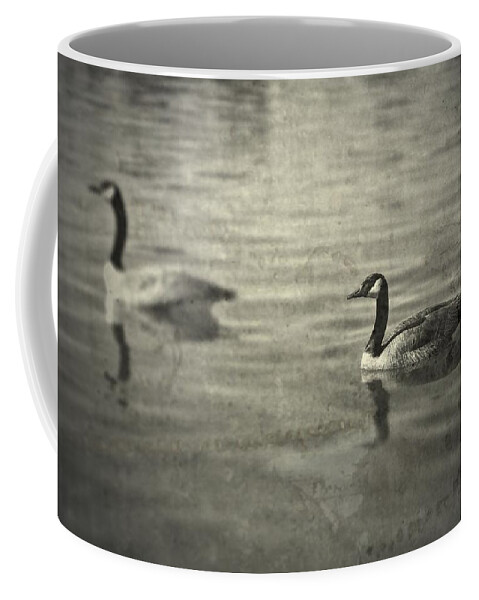 Geese Coffee Mug featuring the photograph No Matter What by Mark Ross
