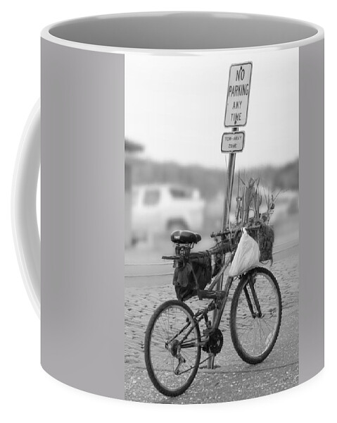 Bike Coffee Mug featuring the photograph No Parking by Mike McGlothlen