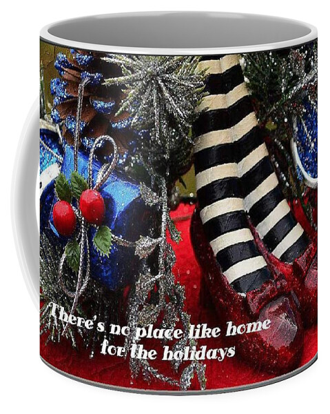 Christmas Card Coffee Mug featuring the photograph No Place Like Home for the Holidays by Judy Genovese