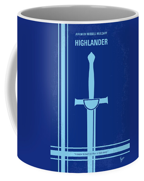 Highlander Coffee Mug featuring the digital art No034 My Highlander minimal movie poster.jpg by Chungkong Art
