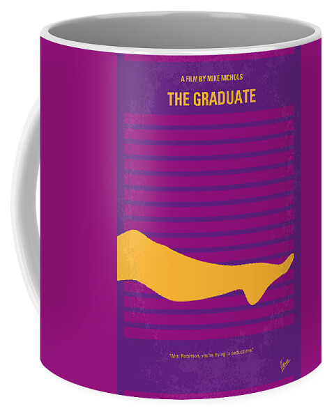 The Graduate Coffee Mug featuring the digital art No135 My THE GRADUATE minimal movie poster by Chungkong Art